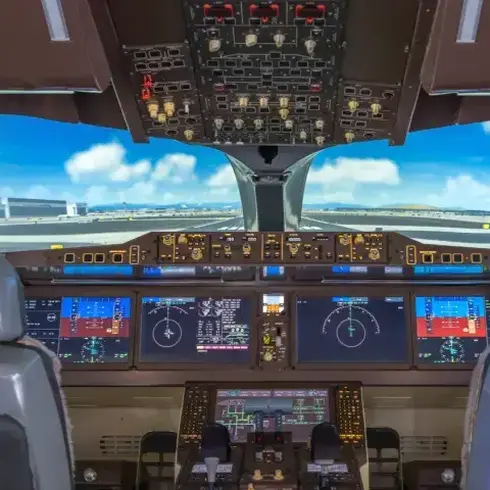 Takeoff aus dem Blickwinkel des Piloten Takeoff Blickwinkel Piloten